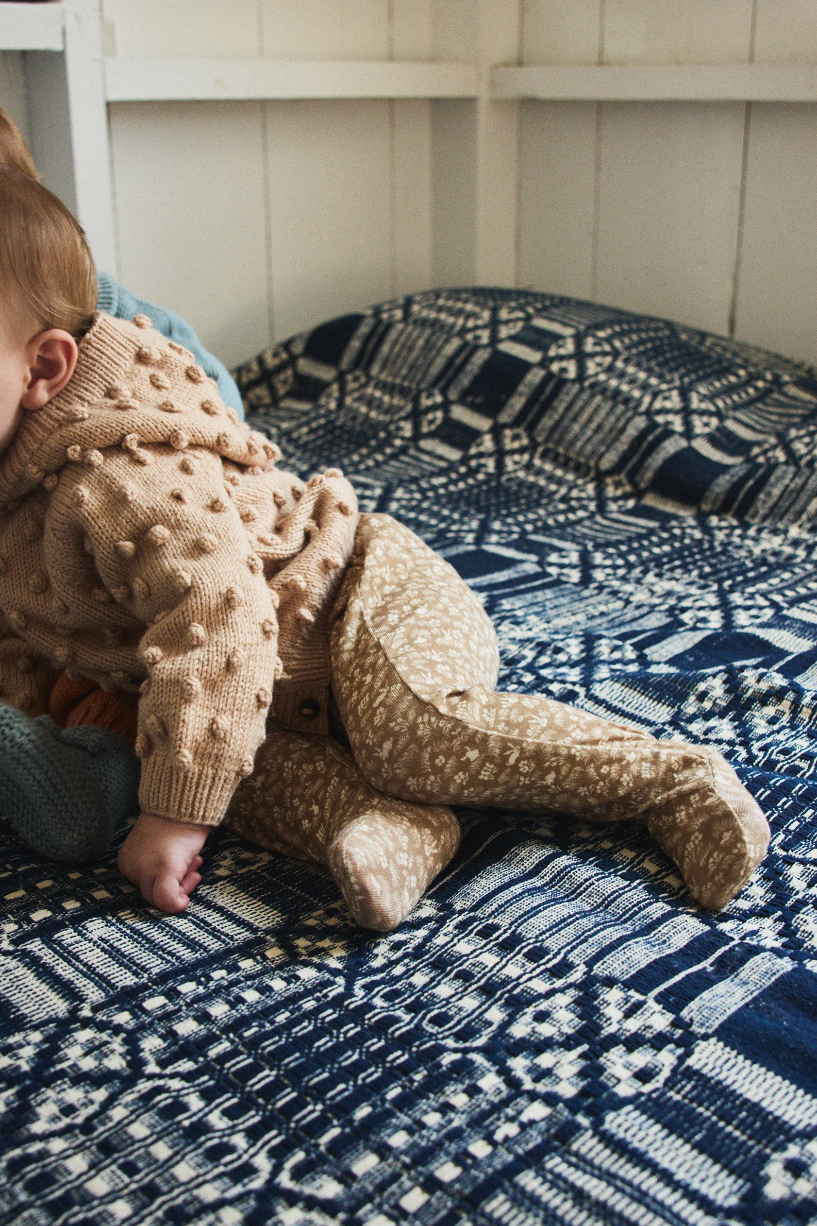 Baby Hooded Popcorn Cardigan - Image 4