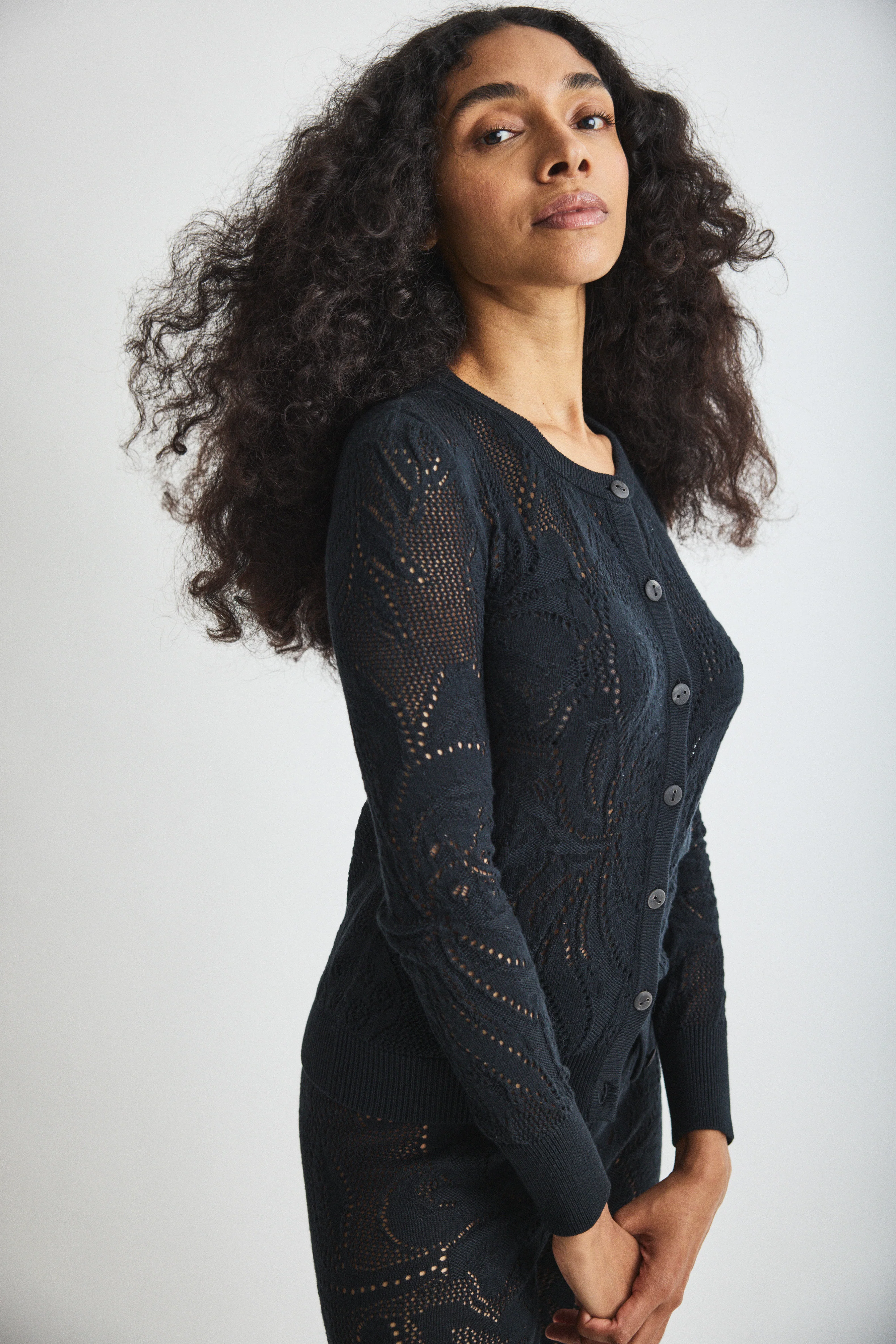 Lace Vignette Cardigan - Image 4